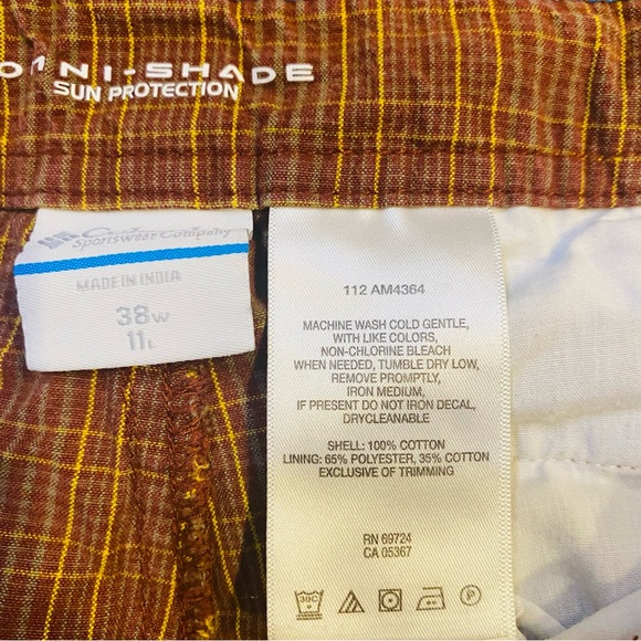 COLUMBIA Checked Omni-Shade Sun Protection Shorts - Picture 5 of 5